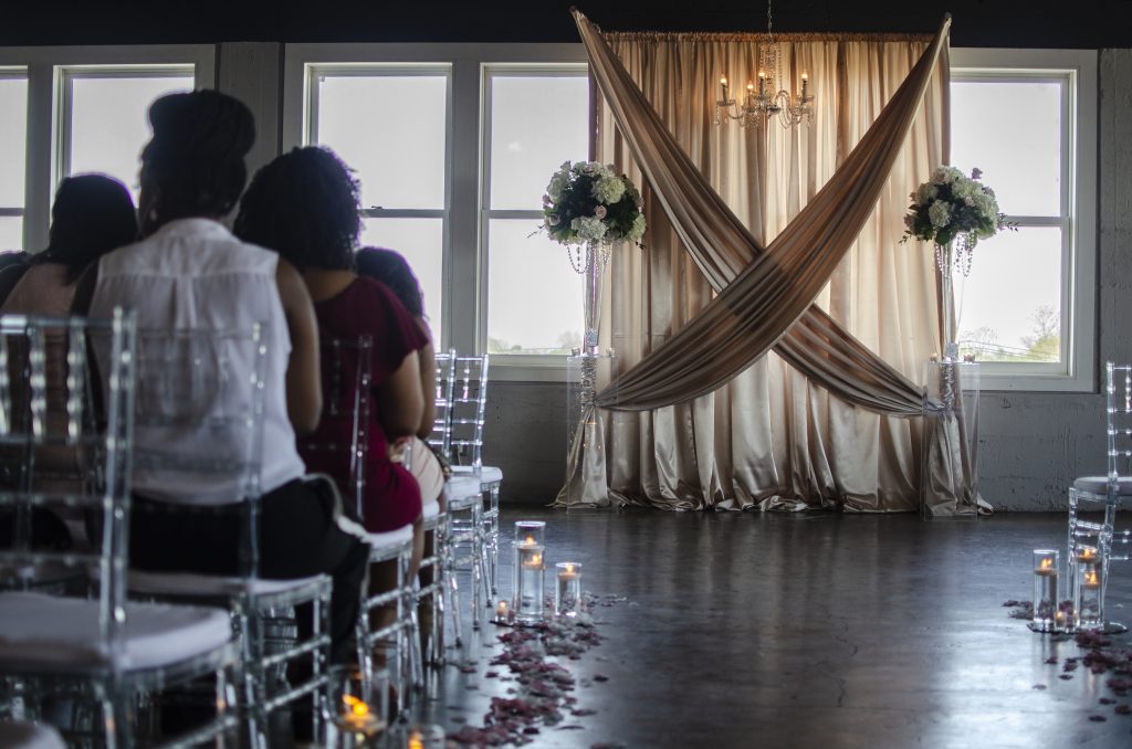 Urban Ballroom down the aisle Urban Ballroom | Special Event Venues